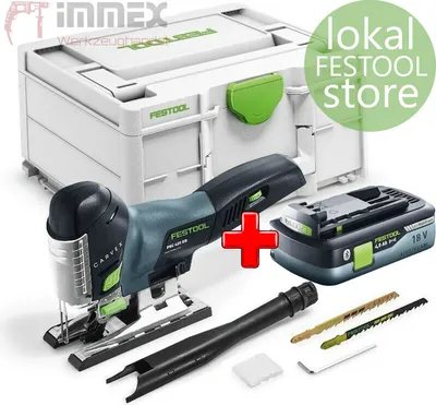 Produktbild von Festool Akku-Stichsäge 18V CARVEX PSC 420 EB-Basic + Gratis Akku