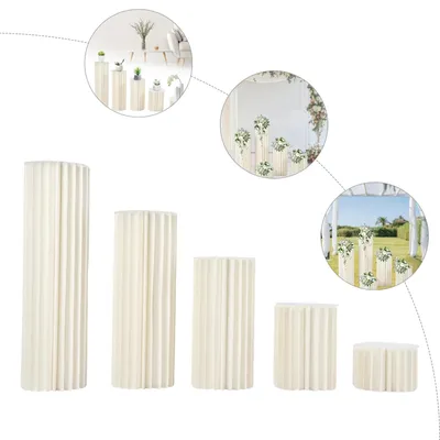 Produktbild von Set aus 5 faltbaren Kartonblumenständern
