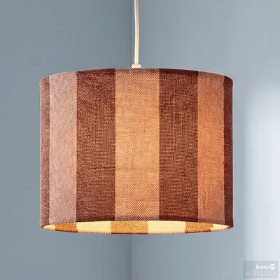 Produktbild von home24 Pendelleuchte - 1-flammig - Eisen / Textil