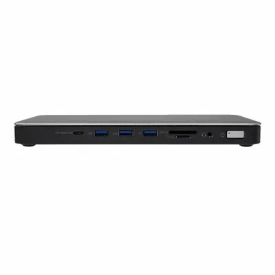 Produktbild von V7 DOCKTB4PT, Kabelgebunden, Thunderbolt 4, 3,5 mm, Schwarz, Silber, MicroSD (TransFlash), SD, 2,5 Gbit/s