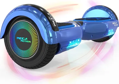 Produktbild von MEGA MOTION Hoverboard,Elektro Scooter 6,5 LED E-Balance Scooter mit Motorbeleuchtung und Bluetooth