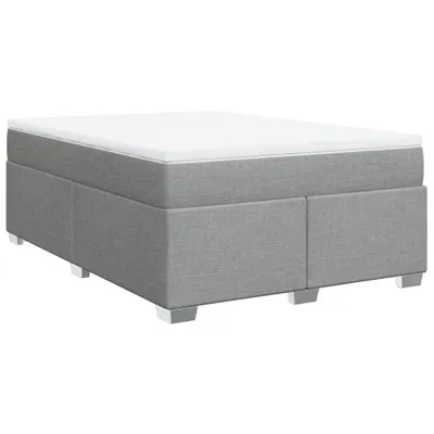 Obrázok produktu pre Boxspring posteľ s matracom bledosivá 140x200 cm látka