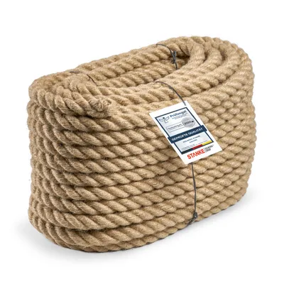 Produktbild von Seilwerk STANKE Juteseil Naturfasern gedreht Tauwerk Hanf Jute Tau Seil Tauziehen Absperrseil Handlauf 8mm 25m