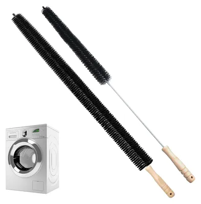 Produktbild von Famanu Radiatorbürste 2 Stück - Mit Holzgriff und flexibler Edelstahlstange