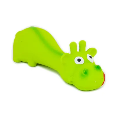 Obrázok produktu pre Akinu Latexová hračka žirafa pre psov zelená 16 cm