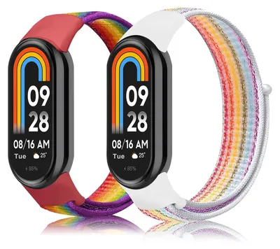 Immagine prodotto di Bracciale in nylon per Xiaomi Smart Band - Chiusura regolabile con velcro