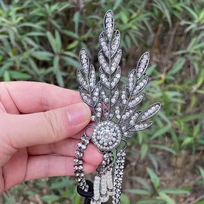 Kristal Flapper Haarband mit Perlensteinen, Hauptbild