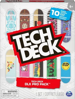 Immagine prodotto di SPIN Tech Deck confezione da 10 skateboard per bambini 6061099