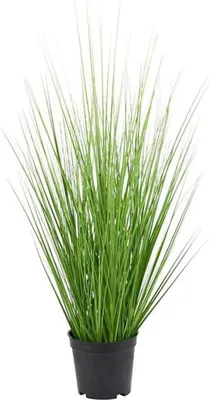 Image de Herbe décorative artificielle Pot vert 60cm pour bureau à domicile Décoration de jardin