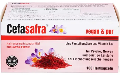 Produktbild von Cefasafra mit Safran-Extrakt Kapseln, 100 St. Kapseln