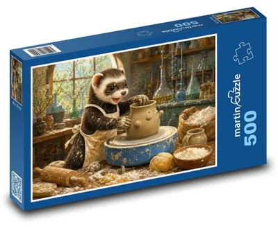 Obrázok produktu pre Puzzle 500 Tchor pečúci koláče - martinpuzzle