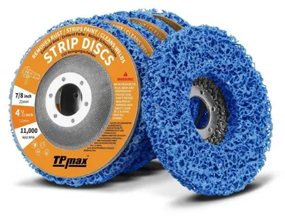 Immagine prodotto di Dischi abrasivi per la rimozione di ruggine e vernice, diametro 11,4 cm, abrasivi multifunzione, confezione da 5 pezzi (blu)