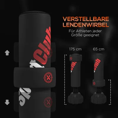 Obrázek produktu pro Stojací boxovací pytel, volně stojící, vhodný pro kickbox. Nastavitelná výška 65-175 cm