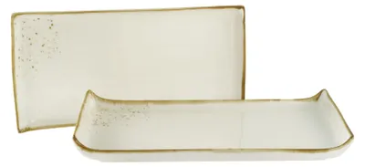 Produktbild von CreaTable, 24658, Nature Collection Creme, Servierplatte 2-tlg, Steinzeug
