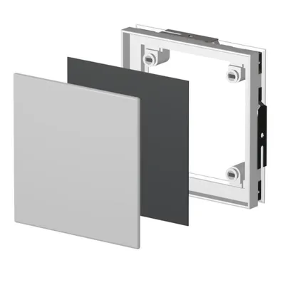 Produktbild von Fliesenrahmen Kunststoff weiß mit Magneten 206 x 206 mm