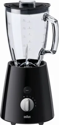 Zdjęcie produktu dla Braun JB 3060, Blender stołowy, 0,5 l, 800 W, Czarny, Srebrny
