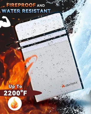 Produktbild von Famanu Dokumententasche feuerfest 38 x 28 cm - wasserfest und robust