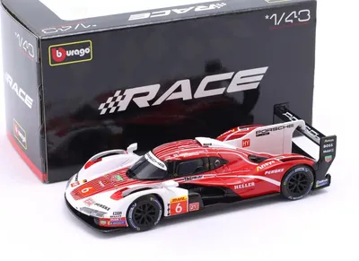 Produktbild von Bburago 18-60057 - Modellauto - Porsche 963 PENSKE #6, '24 (Maßstab 1:43) Sammler Motorsport Rennauto