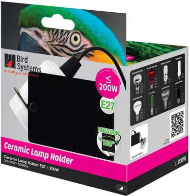 Immagine prodotto di Bird Systems - Supporto girevole in Vetroceramica per lampadina E27