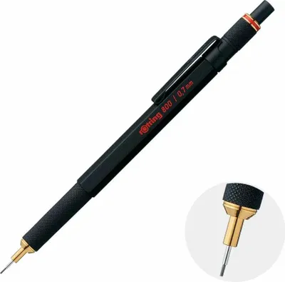 Zdjęcie produktu dla Rotring 1904446, Czarny, Metal, Czarny, 0,7 mm