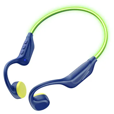 Produktbild von Knochenleitungs-Kopfhörer, IP66 wasserdicht, Bluetooth 5.0, BLAU
