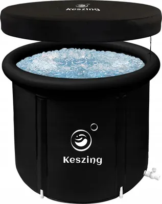 Produktbild von Tragbare aufblasbare Eiswanne mit Deckel 75x75 cm Keszing
