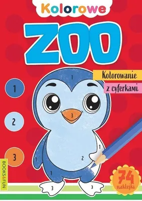 Productafbeelding van Kolorowanka dla dzieci Zoo z cyframi i kolorami