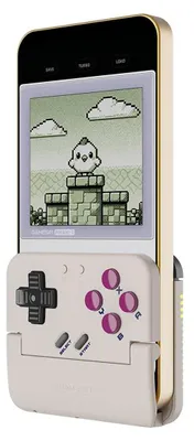 Produktbild von GameSir Pocket Taco Verticaler Gaming-Controller Retro Arcade Bluetooth Weiß