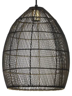 Produktbild von Light & Living - Hängeleuchte Meya - Schwarz - Ø30cm Hängelampe - Esstischlampe - Wohnzimmerlampe - Schlafzimmerlampe - Wohnzimmer