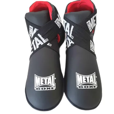 Produktbild von MetalBoxe Fußschutz MartialArts XL Schwarz TattooSchutz Kickboxing
