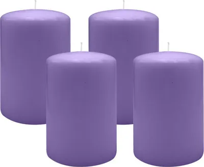 Produktbild von 4er Set Adventskranzkerzen Veilchen Ø 100 x 150 mm