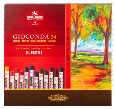 Zdjęcie produktu dla KOH-I-NOOR Gioconda Set of Oil Pastels Zestaw pasteli olejnych 24 szt.