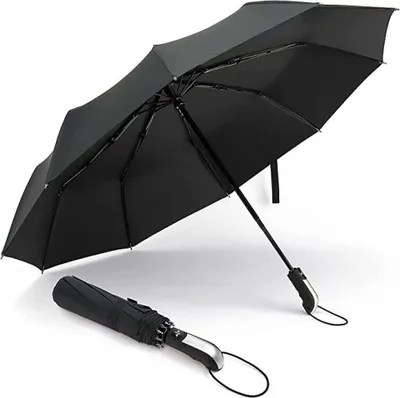 Produktbild von Regenschirm Sturmfest, Schirm Taschenschirm mit Auf-Zu-Automatik