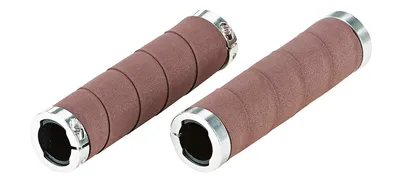 Produktbild von Prophete Lenkergriffe gewickelt, mit silbernen Alu-Ringen, farblich sortiert braun und schwarz; 5574