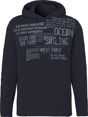 Produktbild von JOHN DEVIN Kapuzenshirt schwarz beruckt Größe XXL