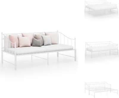 Obrázek produktu pro vidaXL Rozkládací rozkládací postel s kovovým rámem 90x200 cm - Postele a rámy postelí