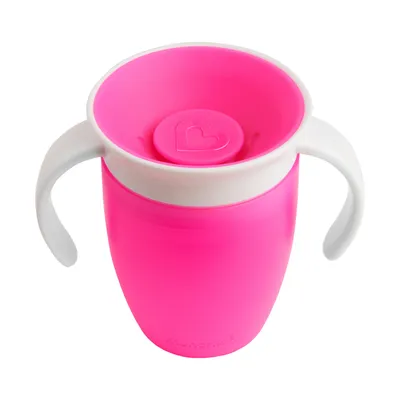 Produktbild von Munchkin Miracle 360°, Ausgusslose Tasse, 6 Monat( e), Pink, Kunststoff, Junge/Mädchen, 207 ml