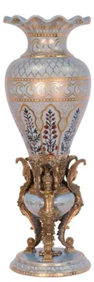 Image de Casa Padrino Vase en porcelaine Diamètre 19,8 x H. 57,2 cm - Hôtel Restaurant Meubles