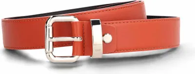 Image de Ceintures Vegan | Acheter en ligne | Ceinture femme Apple Leather Malda Orange