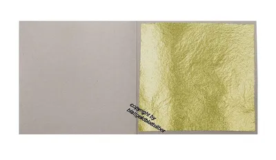 Produktbild von 50 Blatt Echtes Blattgold 22 Karat Echt Gold 3,8 cm x 3,8 cm Vergolden & Verzieren