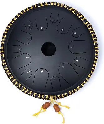 Immagine prodotto di Tamburo Hluru Tapping 14 note Do maggiore nero - ± 36 cm