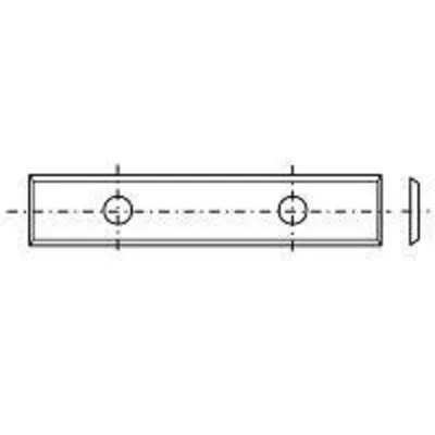 Produktbild von 10 Wendeschneidplatten, 4 Schneidkanten 49,5x10x1,5x26mm