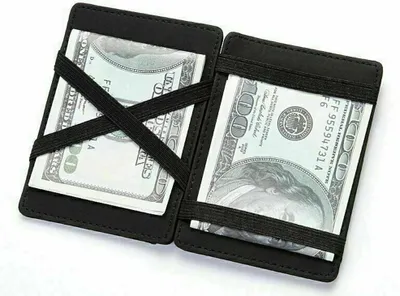 Produktbild von Mini Brieftasche Mini Geldbörse Portemonnaie Wallet Slim Schwarz