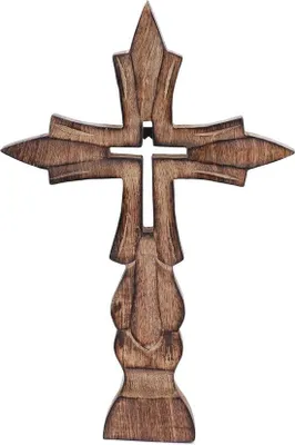 Produktbild von Holzdekoration braun gebrannt christlich