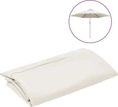 Immagine prodotto di vidaXL Copertura di ricambio per ombrellone bianco sabbia 300 cm