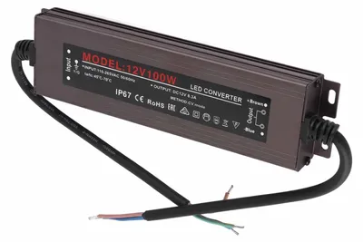 Obrázok produktu pre 100W ultra tenký vode odolný napájací transformátor LED ovládač AC110?250