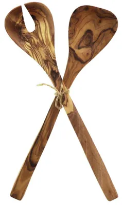 Produktbild von Salatschaufeln aus Olivenholz - 31 cm