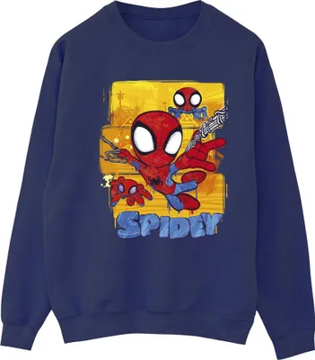 Produktbild von Marvel - "Spidey And His Amazing Friends" Sweatshirt für Damen BI35602 (4XL) (Marineblau)