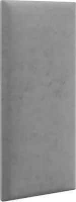 Produktbild von LIKMA Wandkissen Stoff Polsterpaneel Grau 60x30 cm Wandpaneele Polstert Paneel Kopfteil Stoff: Riviera 91