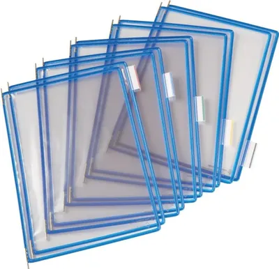 Imagen del producto de tarifold: Panel giratorio para presentaciones, formato DIN A4, color azul
